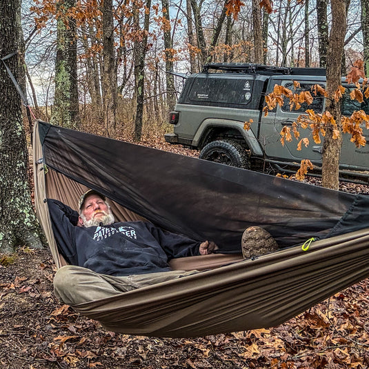 Pathfinder Deluxe Jungle Hammock with Net