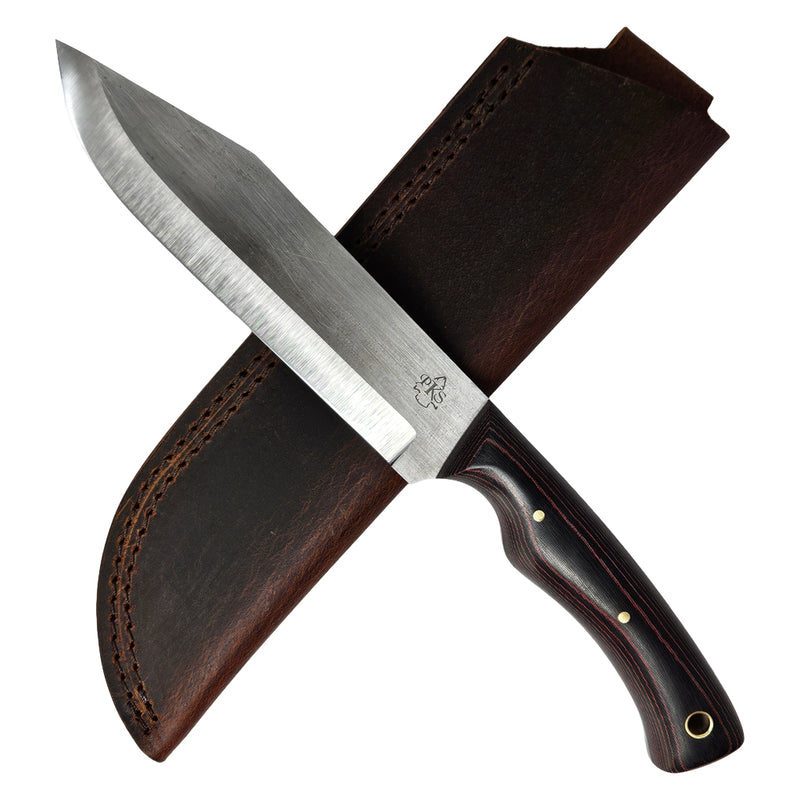 Grizzly (Satin) Red & Black Micarta
