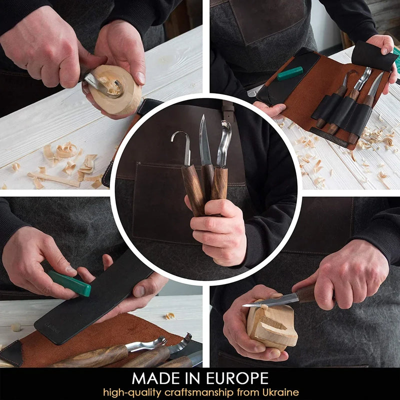 Load image into Gallery viewer, Premium Spoon Carving Set With Walnut Handles
