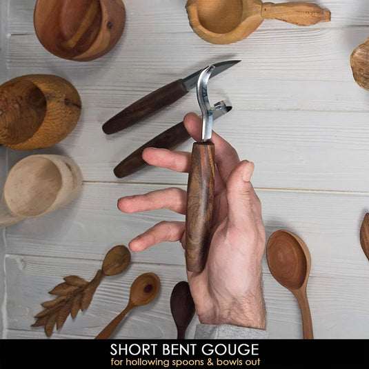 Premium Spoon Carving Set With Walnut Handles