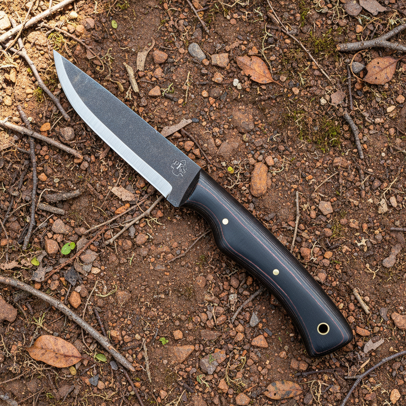 Scorpion - Red & Black Micarta (Forged)
