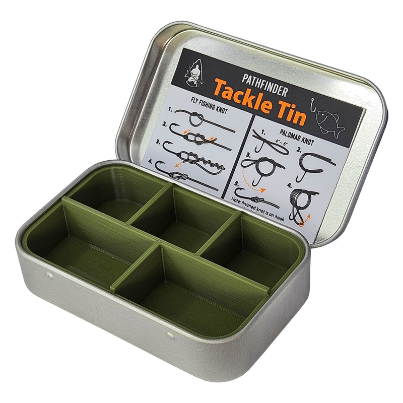 Load image into Gallery viewer, Hand-line Fishing Reel &amp; Tackle Tin
