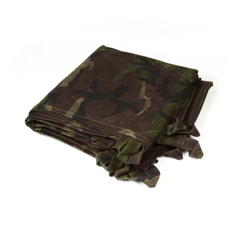 Woodland Camo Oilcloth Bushcraft Tarp