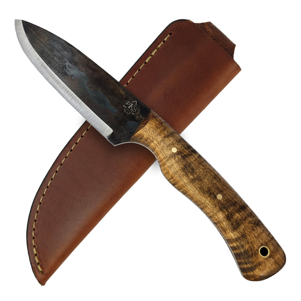 TBS Wildcat Pocket Knife - Curly Birch