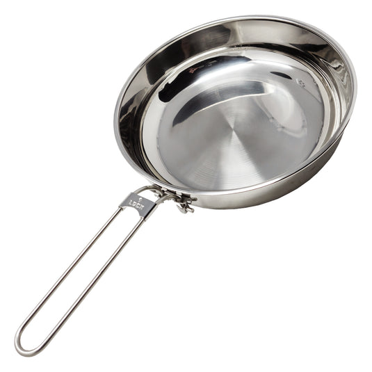thumbnail image 2 of Portable Folding Frying Pan For Camping | Lightweight Non-Stick Skillet With Removable Handle | Carbon Steel Camping Cookware 2 of 10