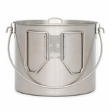 Stainless Steel 120oz. Bush Pot And Lid