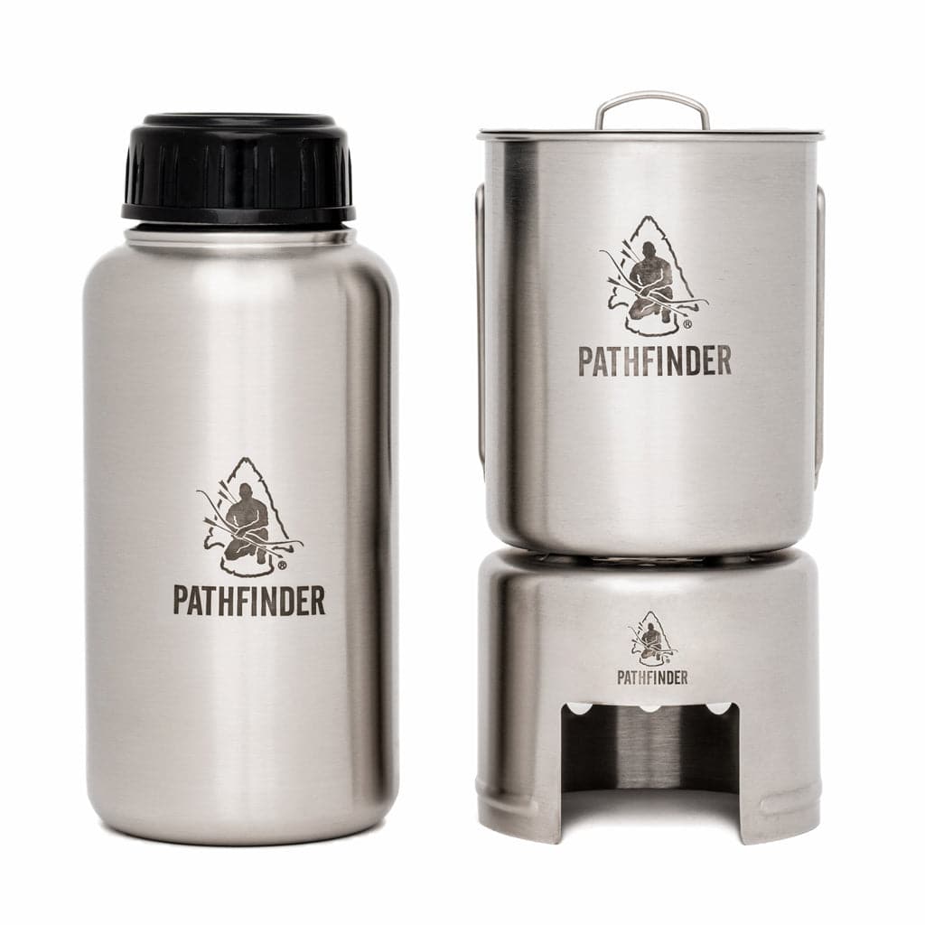 The Pathfinder School Stainless Steel Bottle Cooking Kit