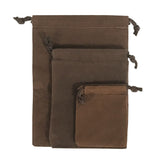 3 pc. Brown Velour Bag Set (7717162817)