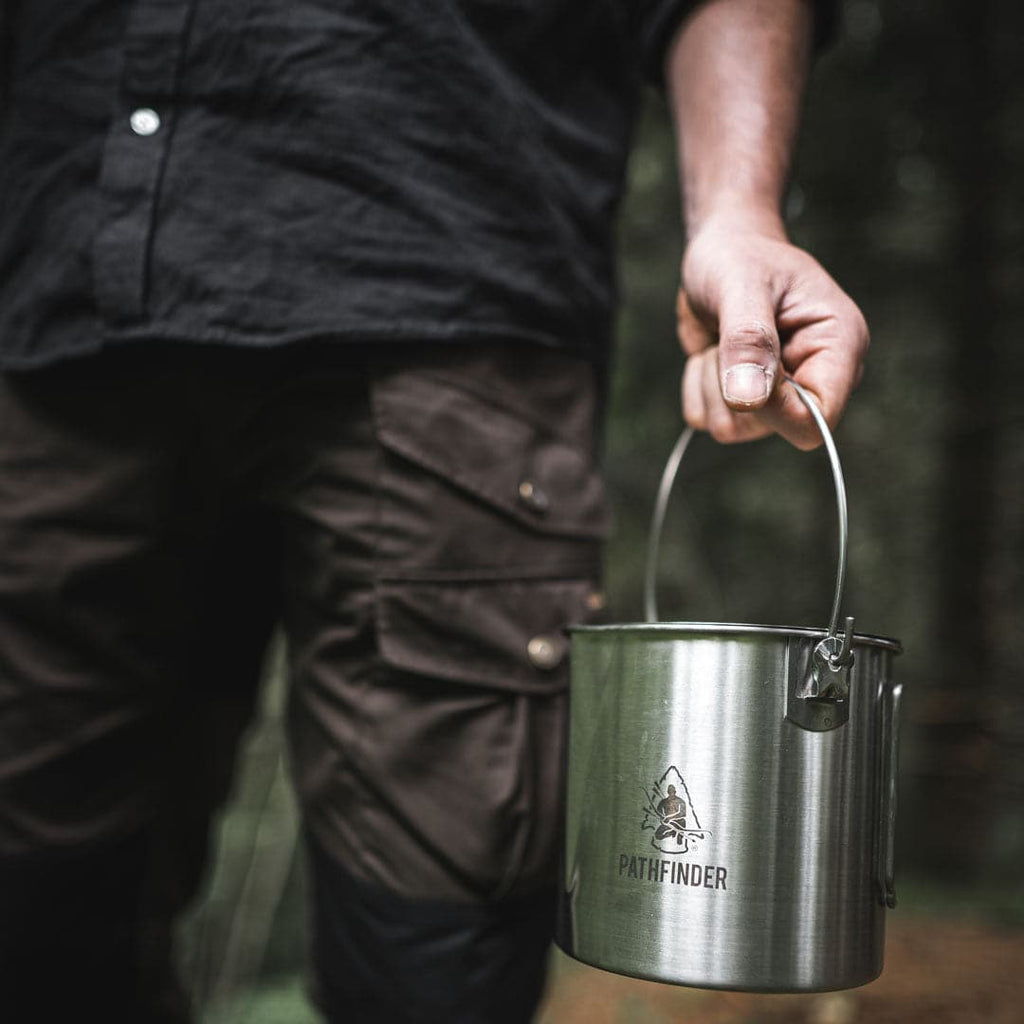 Survival Resources > Cooking > Pathfinder Stainless Steel Bush Pot - 64 oz.