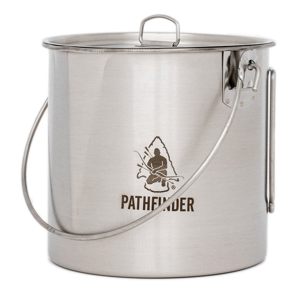 Pathfinder Stainless Steel 64oz Bush Pot & Lid