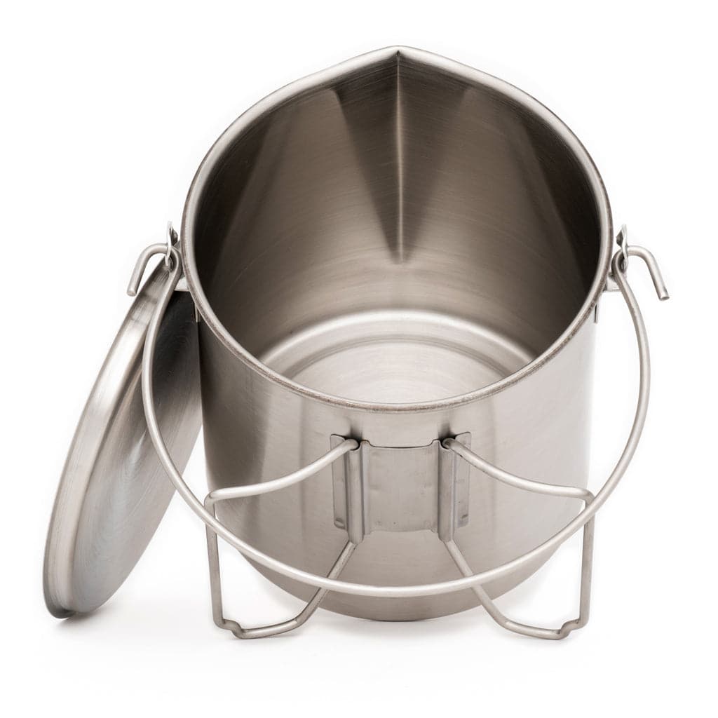 Pathfinder Stainless Steel 64oz Bush Pot & Lid