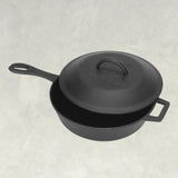 3-Qt Cast Iron Covered Skillet