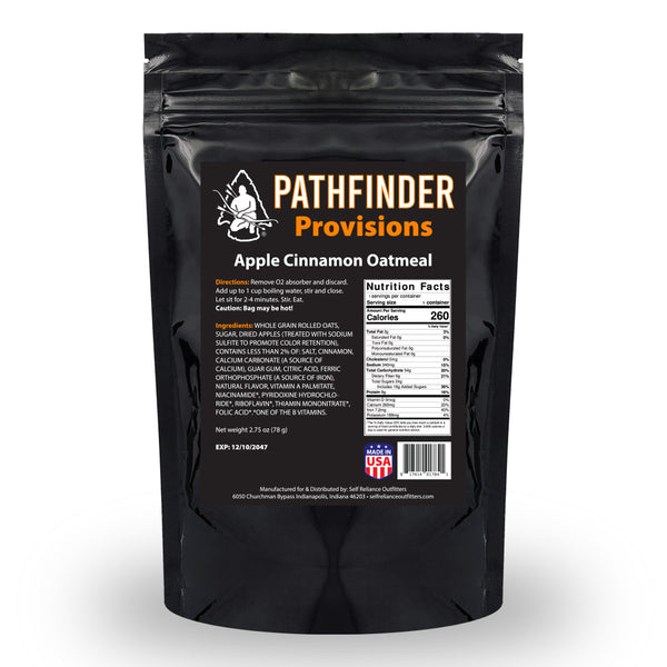 Pathfinder Provisions Apple Cinnamon Oatmeal