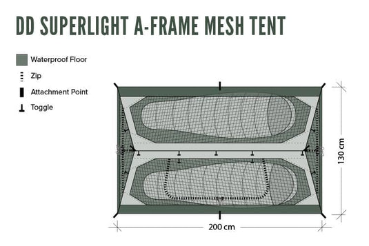 DD SuperLight - A-Frame - Mesh Tent (509788684337)