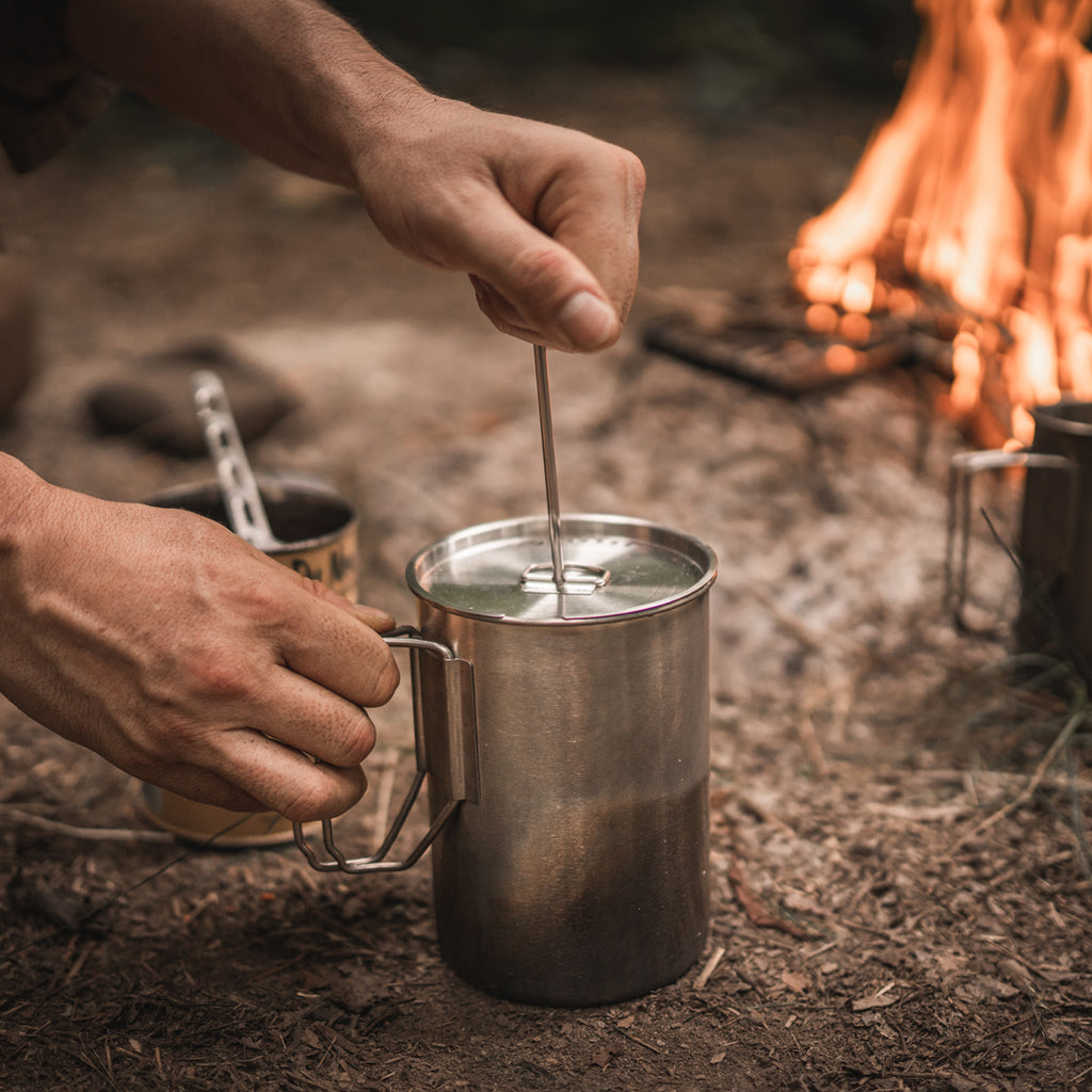 Camping French Press - Make Coffee on the Trail or at Camp - Self Reliance  Outfitters